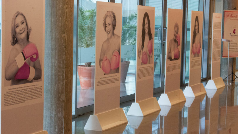 Retratos de mulheres que venceram o câncer de mama ficam expostos na CLDF