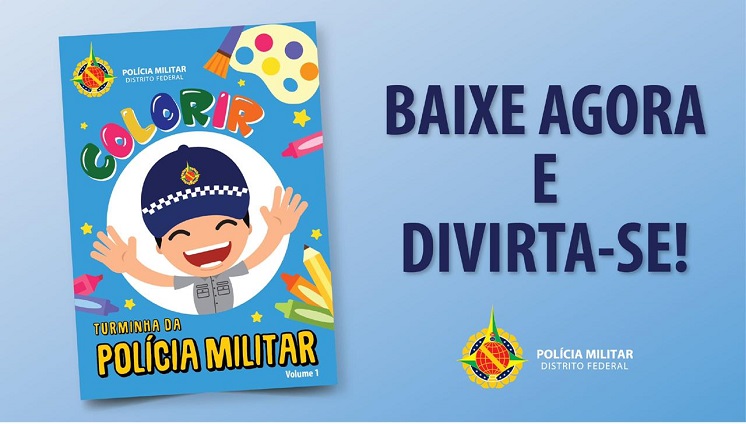 PMDF lança 1º livro de colorir infantil