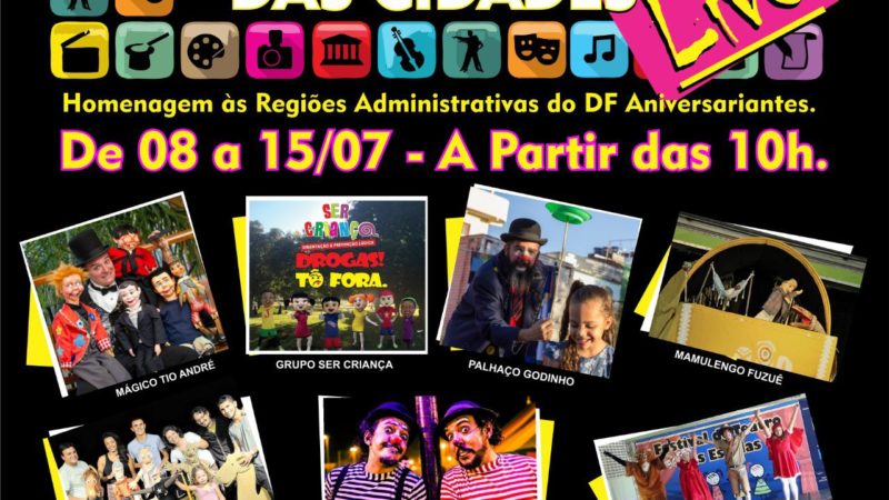 Projeto de LIVES apresenta shows voltados para o público infantil