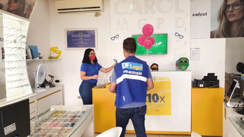 Força-Tarefa de combate à Covid-19 fiscaliza estabelecimentos em quatro regiões administrativas