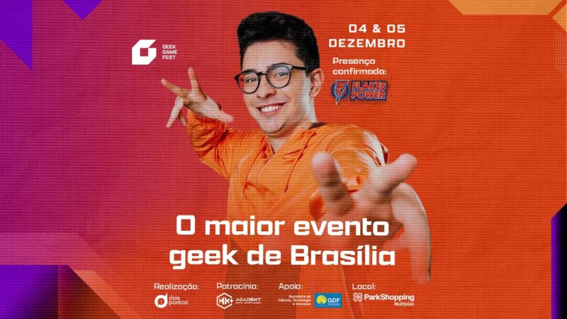 Com apoio do GDF, vem aí o Geek Game Fest