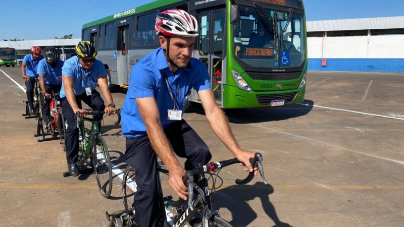 Treinamento coloca motoristas de ônibus no lugar de ciclistas