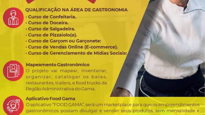 Projeto Escola Móvel de Gastronomia vai atender mais de 900 profissionais com cursos gratuitos e de qualificação empresarial