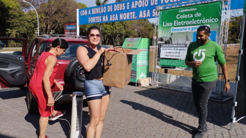Ação do governo incentiva descarte regular de lixo eletroeletrônico no DF