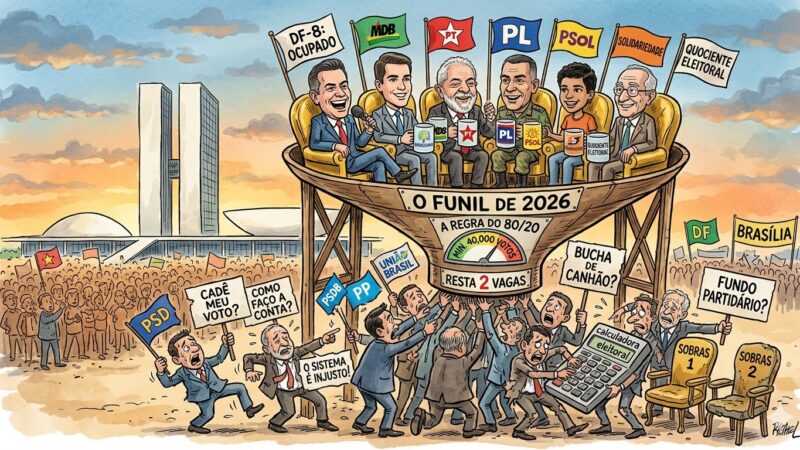 O Funil de 2026: A Dança das Cadeiras (ou das Migalhas) na Câmara Federal